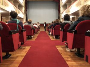 rassegna cinematografica alzheimer 2018 Genitori e Figli: saluti della Sindaco Verona al Teatro di Guastalla