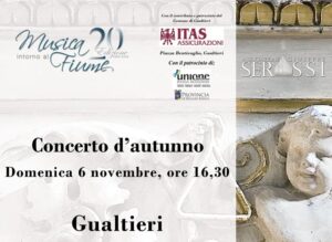 Locandina del Concerto d'Autunno a Gualtieri (RE) - Rassegna "Musica Intorno al Fiume" 2022