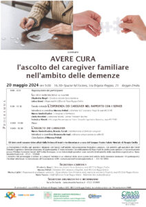 Locandina Caregiver Day lunedì 20 maggio 2024 presso SD Factory a Reggio Emilia 